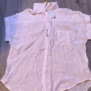 Men's White Short Sleeve Shirt